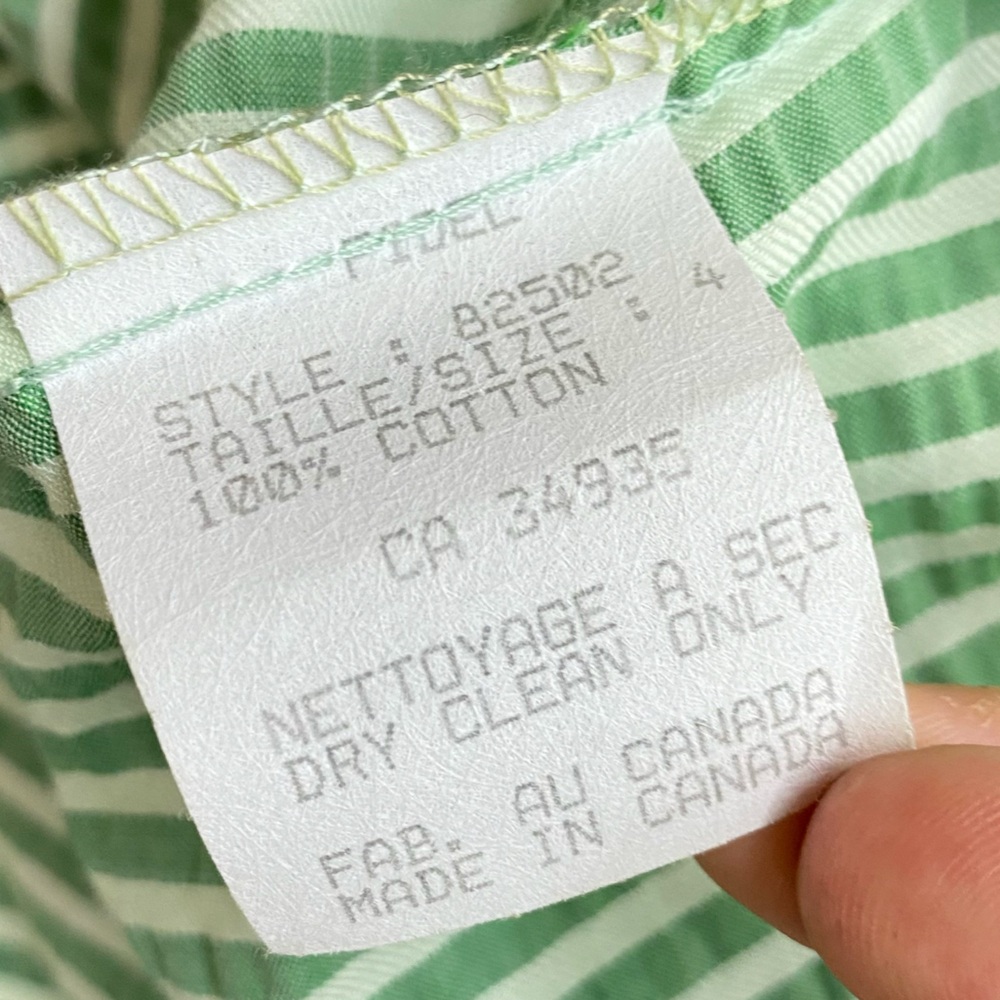 Vintage Fidel Green Striped Seersucker Cotton Blazer Jacket 4 Twee Coastal - Picture 4 of 16